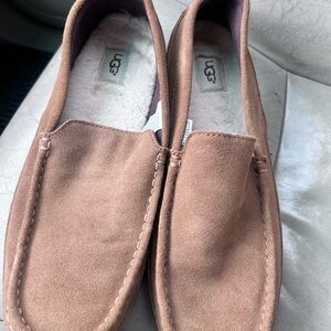 UGG Men's Brown Suede Slip-Ons